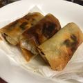 せまめのキッチン's cooksnap of when they made 鶏ささみとニラの春巻き♡.