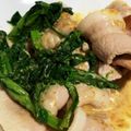わんぱくなおこ's cooksnap of when they made 春菊と豚しゃぶのごまポン和え.