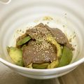 chou*'s cooksnap of when they made 牛肉とアボカドのわさび醤油和え.
