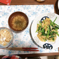 ちょこまなな＊°'s cooksnap of when they made 豚肉とほうれん草のカレーマヨ炒め.