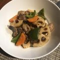 もぐとっぽ's cooksnap of when they made 豚こま肉と根菜の甘酢炒め.