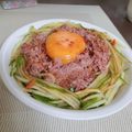 ＊きしろ＊'s cooksnap of when they made 簡単おつまみ　コンビーフユッケ.