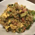 Sun Flover's cooksnap of when they made 黄金レタス炒飯.