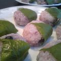いかりんGOO's cooksnap of when they made ＜圧力鍋＞もち米の黒豆ご飯で桜餅.