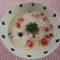 moruchama's cooksnap of when they made ♡海老トマトMilkリゾット♡.