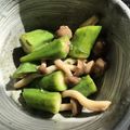 アシュリーリアキアD's cooksnap of when they made オクラとしめじのおひたし.
