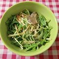 moruchama's cooksnap of when they made 水菜＆カニカマ＆舞茸のサラダ ２.