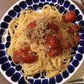 みこふ◉'s cooksnap of when they made フレッシュトマトとしらすのオイルパスタ.