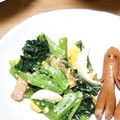 みぃくんのママ's cooksnap of when they made 小松菜とウインナーとゆで卵のサラダ.
