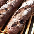 ★★kuma★★'s cooksnap of when they made カフェオレとチョコのバゲット.