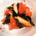 虎徹のママ's cooksnap of when they made カニカマとトマトとワカメの酢の物*+.