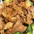 shigekon's cooksnap of when they made 豚のしょうが焼き＊きのこと小松菜添え.