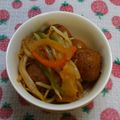ゆきらっくま's cooksnap of when they made 市販の肉団子で簡単おかず 野菜炒め酢豚風.