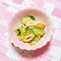 カレンガール's cooksnap of when they made きゅうりとちくわの酢物.