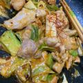 seacomet's cooksnap of when they made ねぎと鶏肉のスイートチリソース炒め.