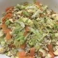 愛とココ's cooksnap of when they made 親子で食べる☆キャベツと鶏挽肉の中華炒め.