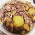 ♡たるとたたん♫'s cooksnap of when they made 豚バラ肉とさつま芋とえのき茸の煮物.