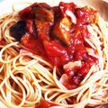zipnzippy's cooksnap of when they made 超簡単☆なすとベーコンのアラビアータ♡.