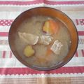 pitachan1's cooksnap of when they made 　豚（こま）汁！.