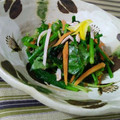Yukiまむ's cooksnap of when they made ほうれん草とハムのおかか白だし和え.