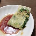 キッチン◇キッチン's cooksnap of when they made 大根の葉や皮の消費✿カリッとチーズチヂミ.