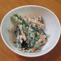 i_yokan's cooksnap of when they made 柿とほうれん草の白和え.