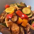 andyhope69's cooksnap of when they made ズッキーニと夏野菜の豚バラ 味噌炒め.
