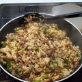 ｸﾏﾘｴ's cooksnap of when they made ＊簡単ビーフガーリック炒飯＊.
