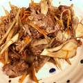 にぼり's cooksnap of when they made 牛ごぼうとえのきの甘辛炒め【作りおき】.