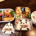 チムチェリー's cooksnap of when they made リラックマパンダの被り物♪キャラ弁当.