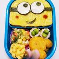 えリﾋﾟｮﾝ★'s cooksnap of when they made ミニオン 簡単キャラ弁.