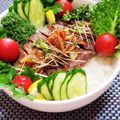 辰夫女子's cooksnap of when they made サラダステーキ丼.