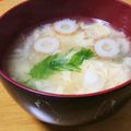 maruball's cooksnap of when they made 少ない材料で簡単！竹輪だけのかきたま汁.