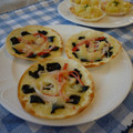 ノチアチ's cooksnap of when they made 餃子の皮で簡単カニカマ和風ピザ☆.