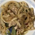 クックZ8J4H4☆'s cooksnap of when they made レンコンと豚肉のオイスターソース炒め.