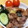 もちっこ橙色's cooksnap of when they made めんつゆで簡単♬甘め系コク旨のあま辛豚丼.