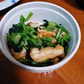 chako太郎's cooksnap of when they made 春菊とカリカリ油揚げのポン酢おひたし！.