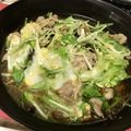sLouDance's cooksnap of when they made 豚肉と水菜と卵の炒め蒸し(丼).