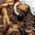 クックHBQ370☆'s cooksnap of when they made 秋の味覚！さつま芋とキノコの麻婆炒め.