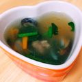 桜月❀咲良mommy's cooksnap of when they made 牛すじと干し椎茸のスープ.