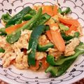 あーこ姐's cooksnap of when they made 簡単！美容！甘酒入り人参ピーマン卵炒め.