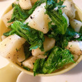 もんダック's cooksnap of when they made わさび菜とじゃがいものコンソメ炒め♪.