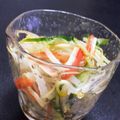 ☆GSSQHY☆'s cooksnap of when they made もやしとカニかま胡瓜の酢の物.