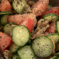 ねみねみ's cooksnap of when they made トマトときゅうりとザーサイの中華和え.