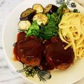 ナピト's cooksnap of when they made 洋食屋さん風♡ハンバーグ＆スパゲッティ！.