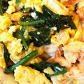 harutop's cooksnap of when they made ほうれん草と海老の中華風玉子炒め.