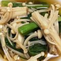 huu_ka's cooksnap of when they made うちの小松菜とえのきの煮浸し.