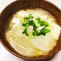 azbjbn's cooksnap of when they made もやしと玉ねぎと大根と豆腐のお味噌汁.