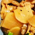 にーにやー's cooksnap of when they made 豚肉とカブのオイバター炒め.