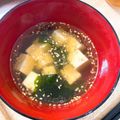 ももちくん's cooksnap of when they made 味覇で作る!簡単自慢のわかめスープ.
